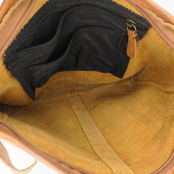 Duluth Lifetime Leather Medium Sling Bag Crossbody Purse Honey - Picture 5 of 5